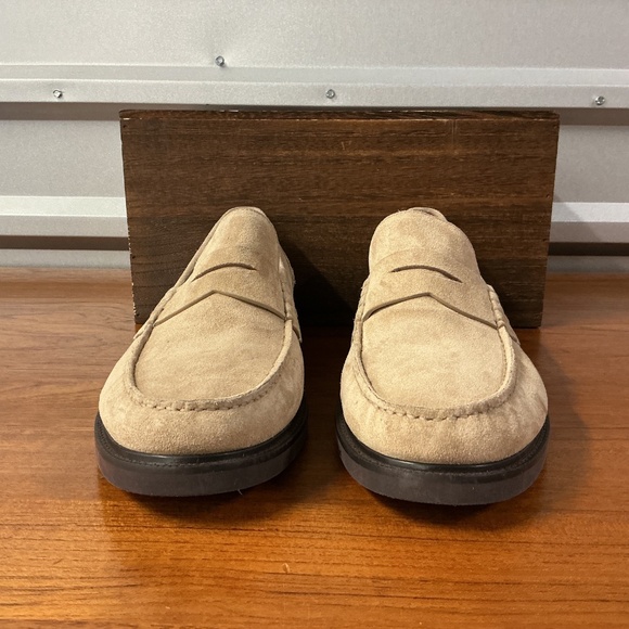 Cole Haan Men Tan Suede Pinch Prep Penny Loafer C39776 Size 12 - Picture 3 of 7